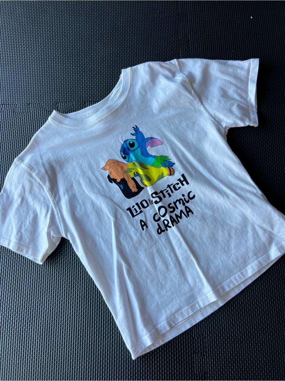 Disney x Zara Lilo & Stitch Graphic Tee - Multicolor Print